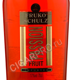 этикетка fruko schulz passion fruit 0.7 l
