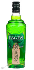 ликер пажес зеленая дыня ликер pages melon vert