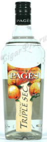 ликер пажес кюрасао трипл сек ликер pages curacao triple sec