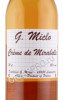 этикетка ликер miclo creme de mirabelle 0.7л