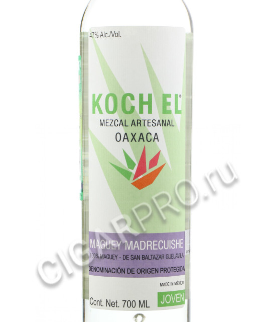 этикетка koch el artesanal maguey madrecuishe