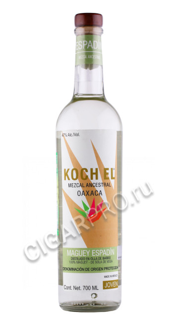 мескаль koch el ancestral maguey espadin sola de vega 0.7л