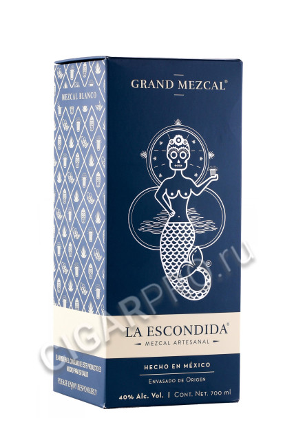 подарочная упаковка мескаль mezcal la escondida grand 0.7л