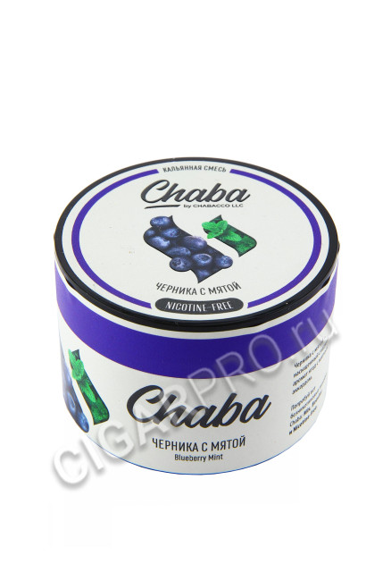 безникотиновая смесь chaba blueberry mint 50г