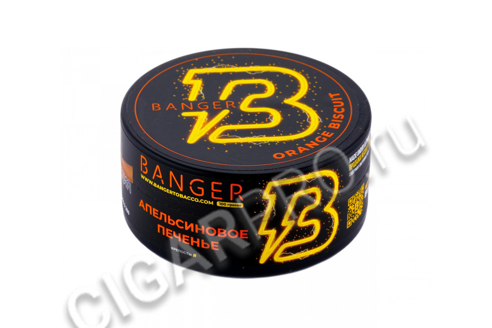 табак для кальяна banger orange biscuit 100г