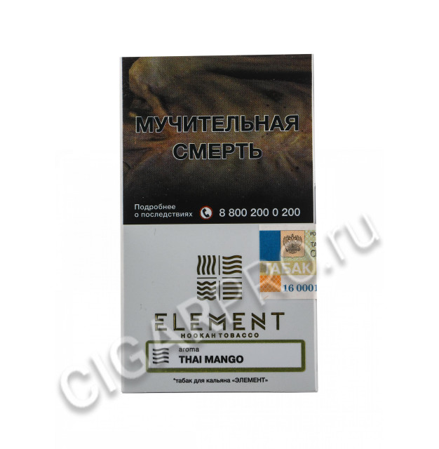 табак для кальяна element thai mango 40г