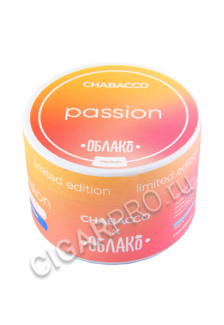 бестабачная смесь для кальяна chabacco passion medium 50г