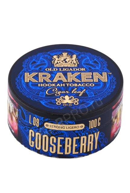 Табак для кальяна Kraken Gooseberry L09 Strong Ligero 100г