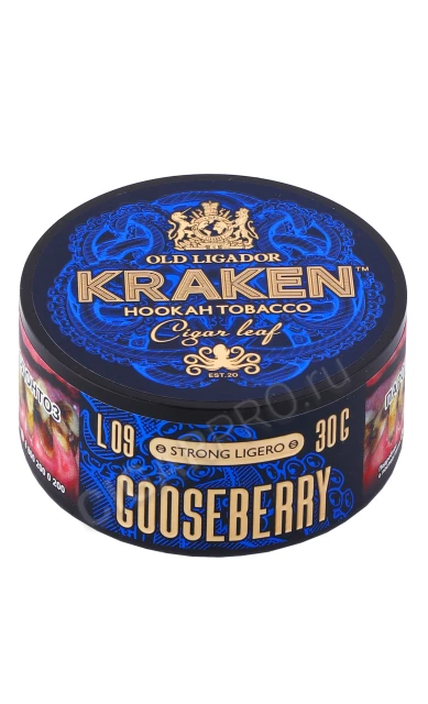 Табак для кальяна Kraken Gooseberry L09 Strong Ligero 30г