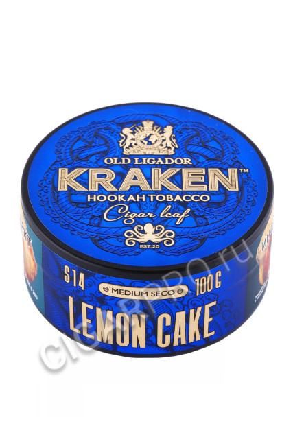 табак для кальяна kraken lemon cake s14 medium seco 100г