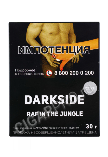 табак для кальяна dark side raf in the jungle core 30г