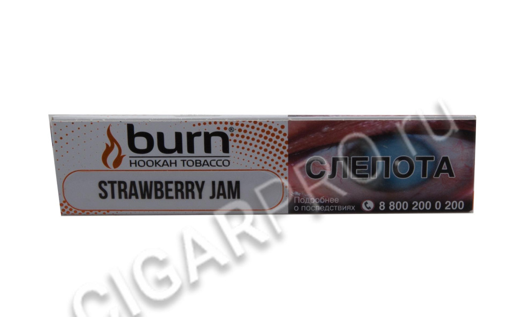 табак для кальяна burn strawberry jam (берн клубничный джем) 20г