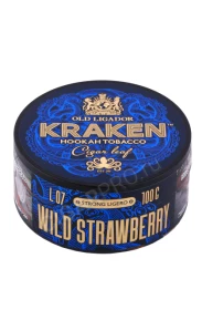 Табак для кальяна Kraken Wild Strawberry L07 Strong Ligero 100г