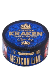 Табак для кальяна Kraken Mexican Lime L12 Strong Ligero 100г