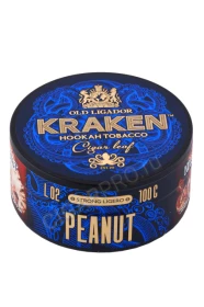 Табак для кальяна Kraken Peanut L02 Strong Ligero 100г