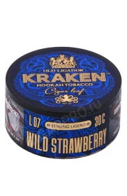 Табак для кальяна Kraken Wild Strawberry L07 Strong Ligero 30г