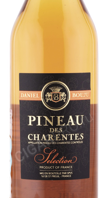 этикетка пино де шарант daniel bouju pineau des charentes 7 лет 0.75л