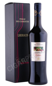 пино де шаран pineau des charentes lheraud rose 0.75л в подарочной упаковке