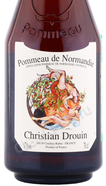 этикетка ликёр christian drouin pommeau de normandie 0.7л