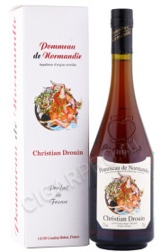 ликёр christian drouin pommeau de normandie 0.7л в подарочной упаковке