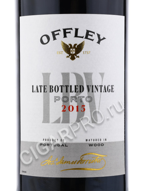 этикетка offley porto lbv 2015 0.75 l