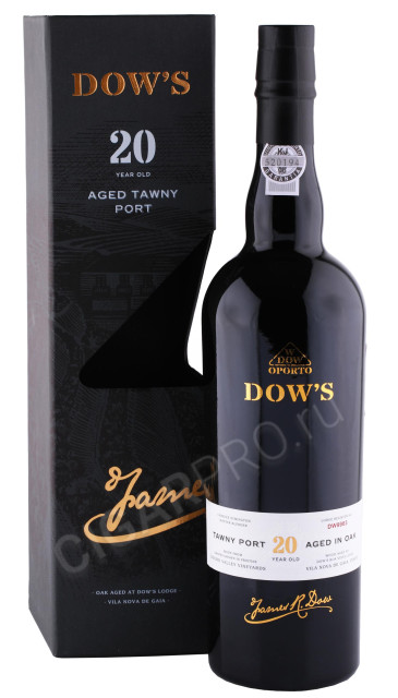 портвейн dows tawny 20 years 0.75л в подарочной упаковке