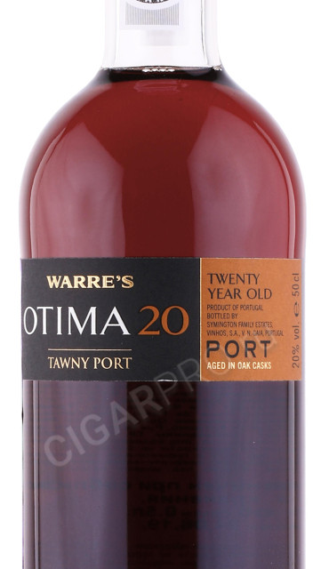 этикетка портвейн warres otima 20 year old tawny porto 0.5л