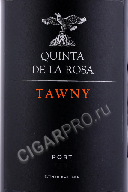 этикетка портвейн quinta de la rosa tawny 0.75л
