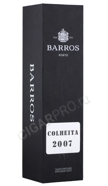 Подарочная коробка Портвейн Баррос Колейта 2007 года 0.75л