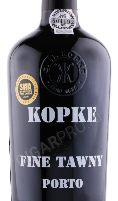 этикетка портвейн kopke fine tawny porto 0.75л