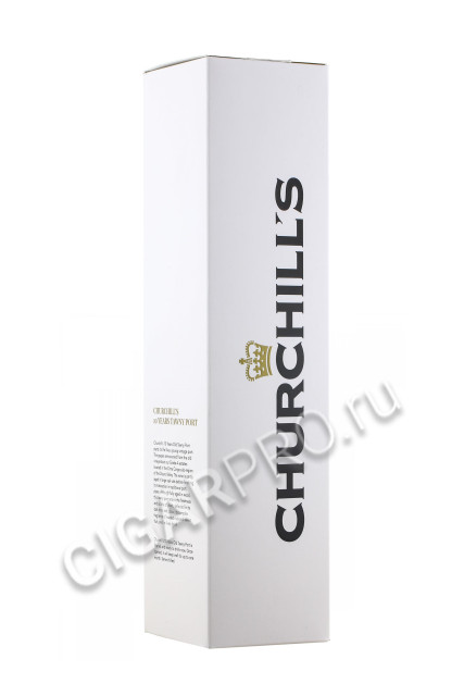 подарочная коробка портвейн churchills tawny port 10 years 0.5л