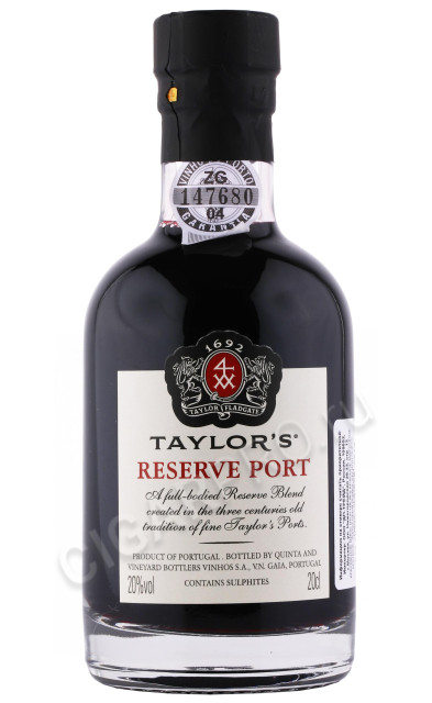 портвейн taylors reserve port 0.2л
