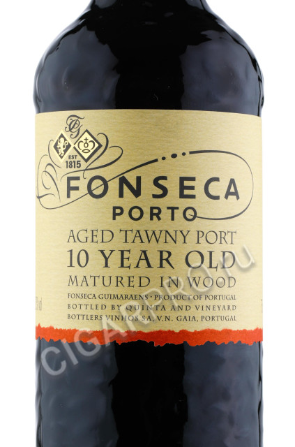 этикетка fonseca tawny port 10 years 0.75л