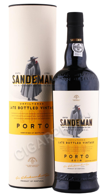 портвейн sandeman lbv porto 2016г 0.75л в подарочной тубе