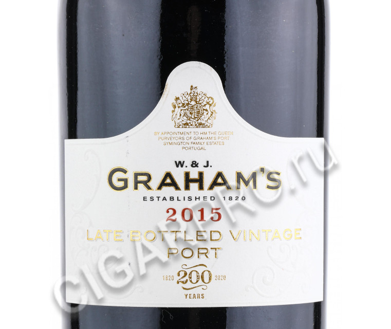 этикетка grahams late bottled vintage 2015