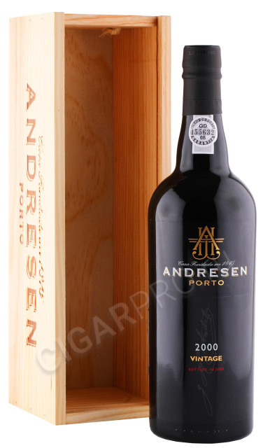 портвейн andresen vintage 2000г 0.75л в деревянной упаковке