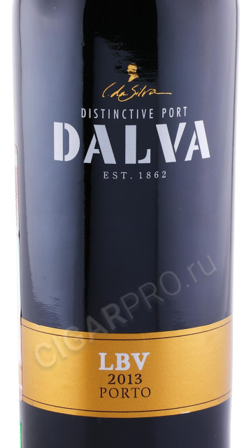 этикетка портвейн dalva lbv 2013 porto 0.75л