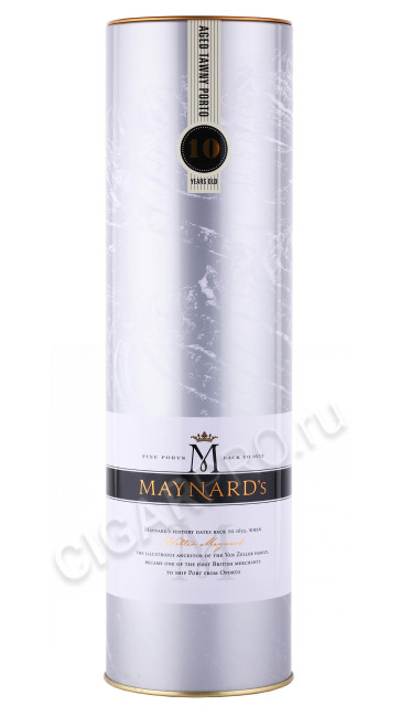 подарочная туба портвейн maynards tawny porto 10 years 0.75л