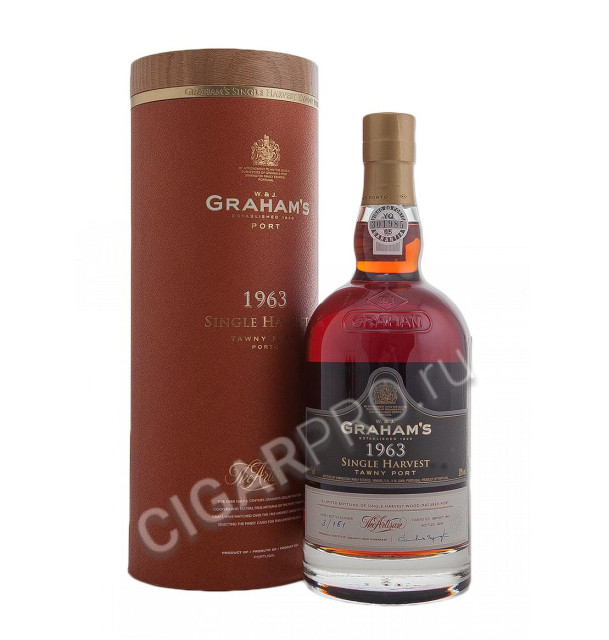 grahams single harvest tawny port 1963 купить портвейн грэмc cингл харвест тони 1963г. в тубе цена