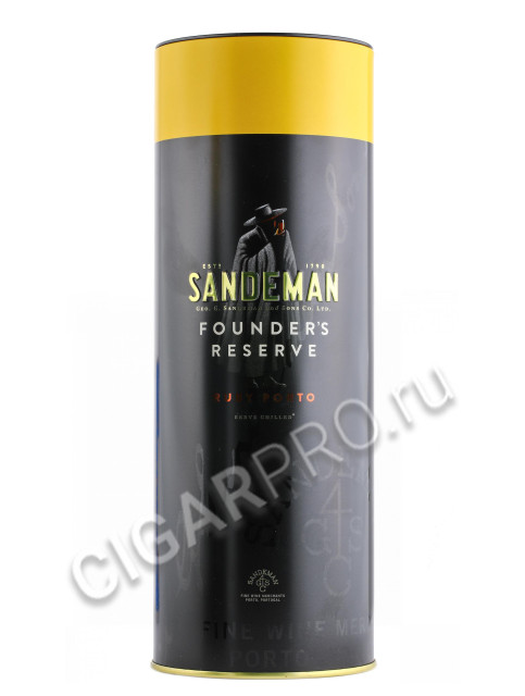 подарочная туба sandeman founders reserve