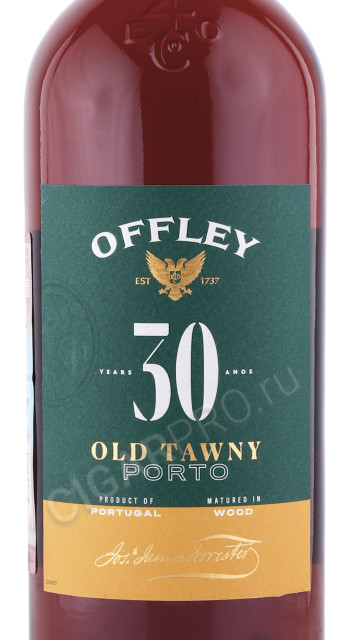 этикетка портвейн offley porto 30 years 0.75л