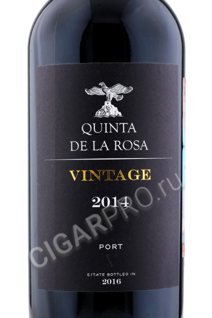 этикетка quinta de la rosa vintage 2014 0.75л