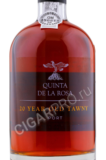 этикетка quinta de la rosa 20 years old 0.5л