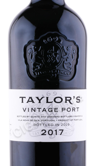 этикетка портвейн taylors vintage port 2017 года 0.75л