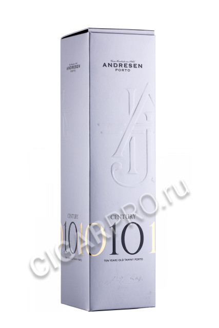 подарочная упаковка портвейн andresen century tawny port 10 years 0.75л