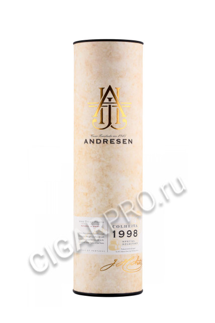 подарочная упаковка портвейн andresen colheita 1998 0.75л