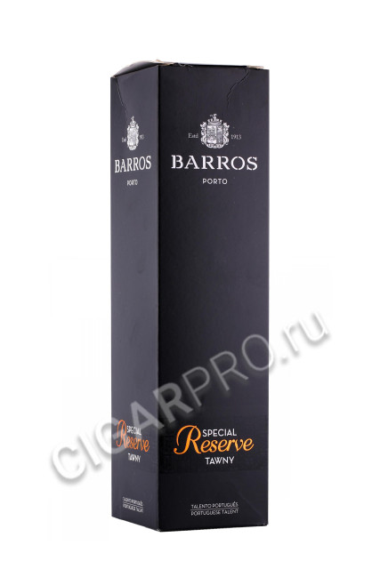 подарочная упаковка портвейн barros reserve porto 0.75л