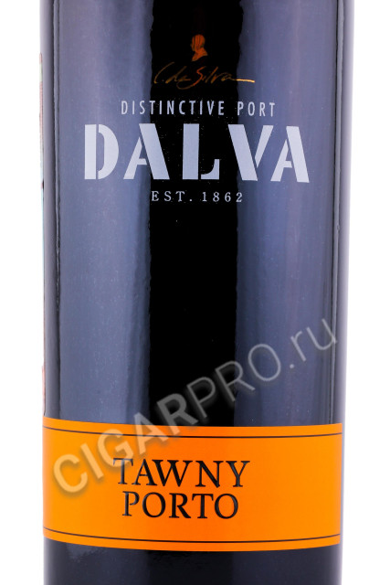 этикетка портвейн dalva tawny porto 0.75л