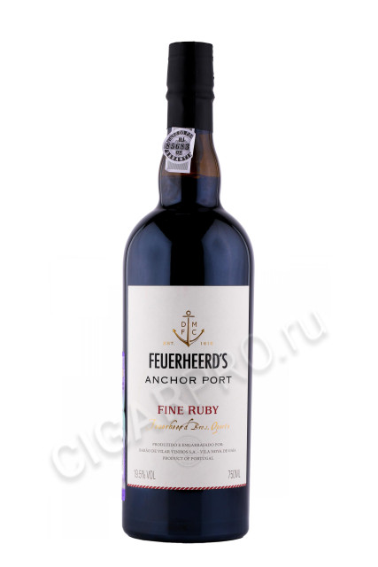 портвейн feuerheerds anchor port fine ruby 0.75л