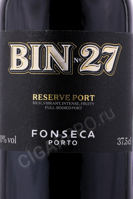 этикетка портвейн fonseca bin №27 0.375л